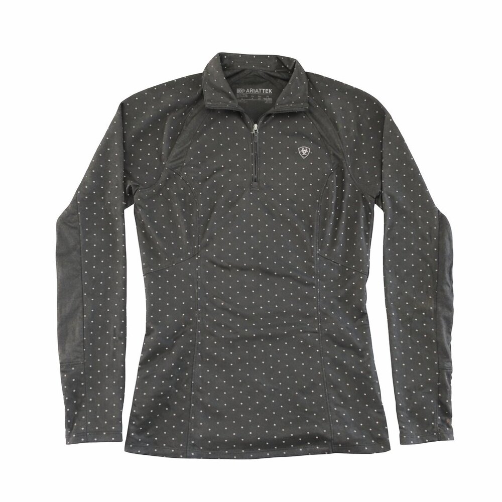 Ariat Sunstopper 2.0  Zip Performance Shirt Olive Green Size Small